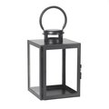 Smart Solar Smart Living 11 in. One Mantle Glass/Metal Huntington Lantern Black, 2PK 84137